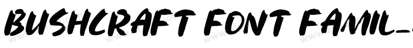 Bushcraft Font Famil字体转换